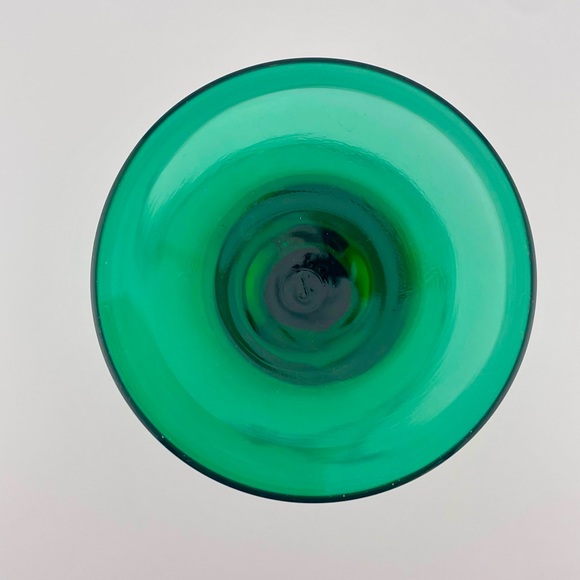 Vintage, Juniper Green, Teardrop Wine/Water Glass by Libbey - Picture 3 of 6